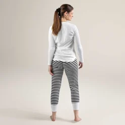 LIVING CRAFTS Avelina | Slaapbroek Zwart/Creme Discount