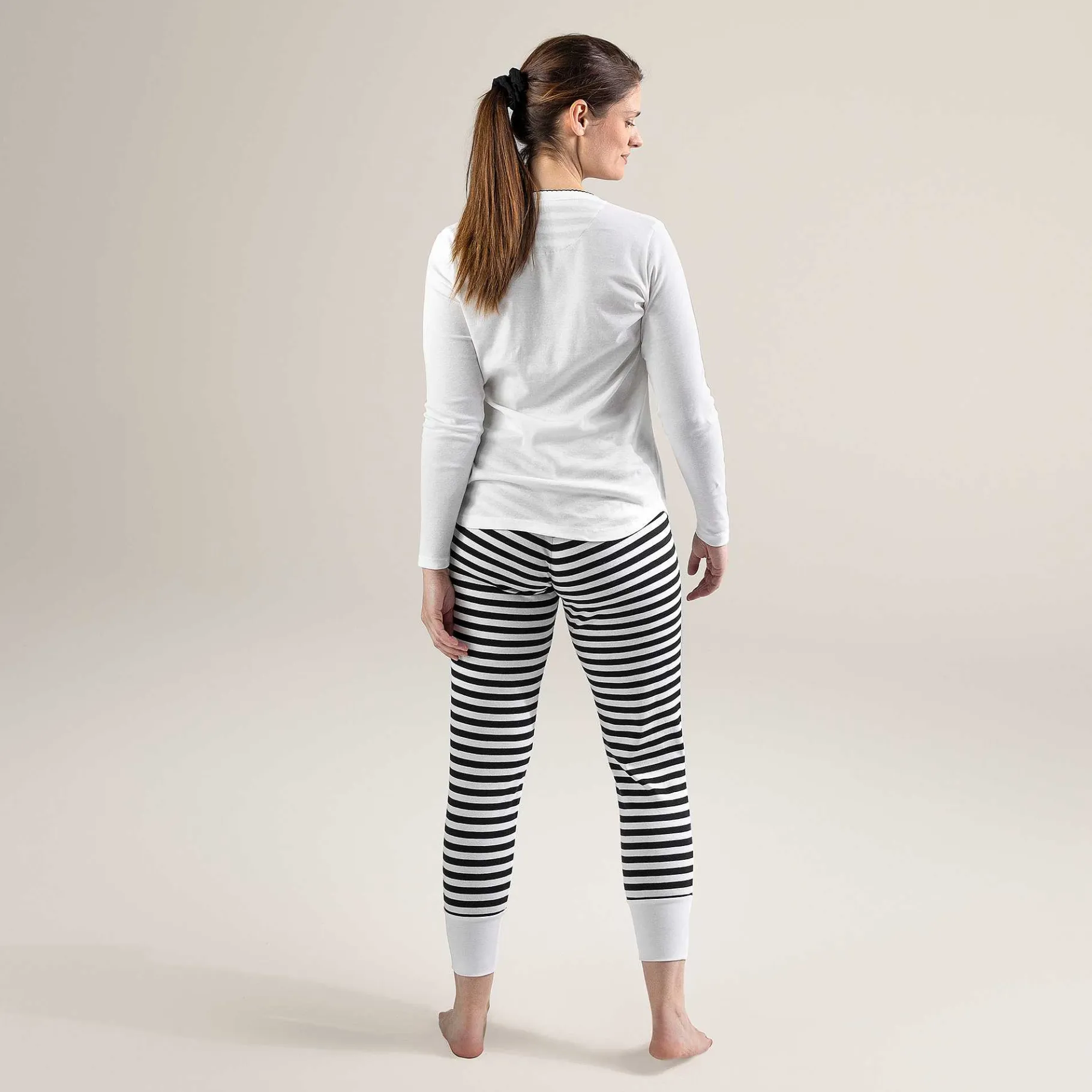 LIVING CRAFTS Avelina | Slaapbroek Zwart/Creme Discount