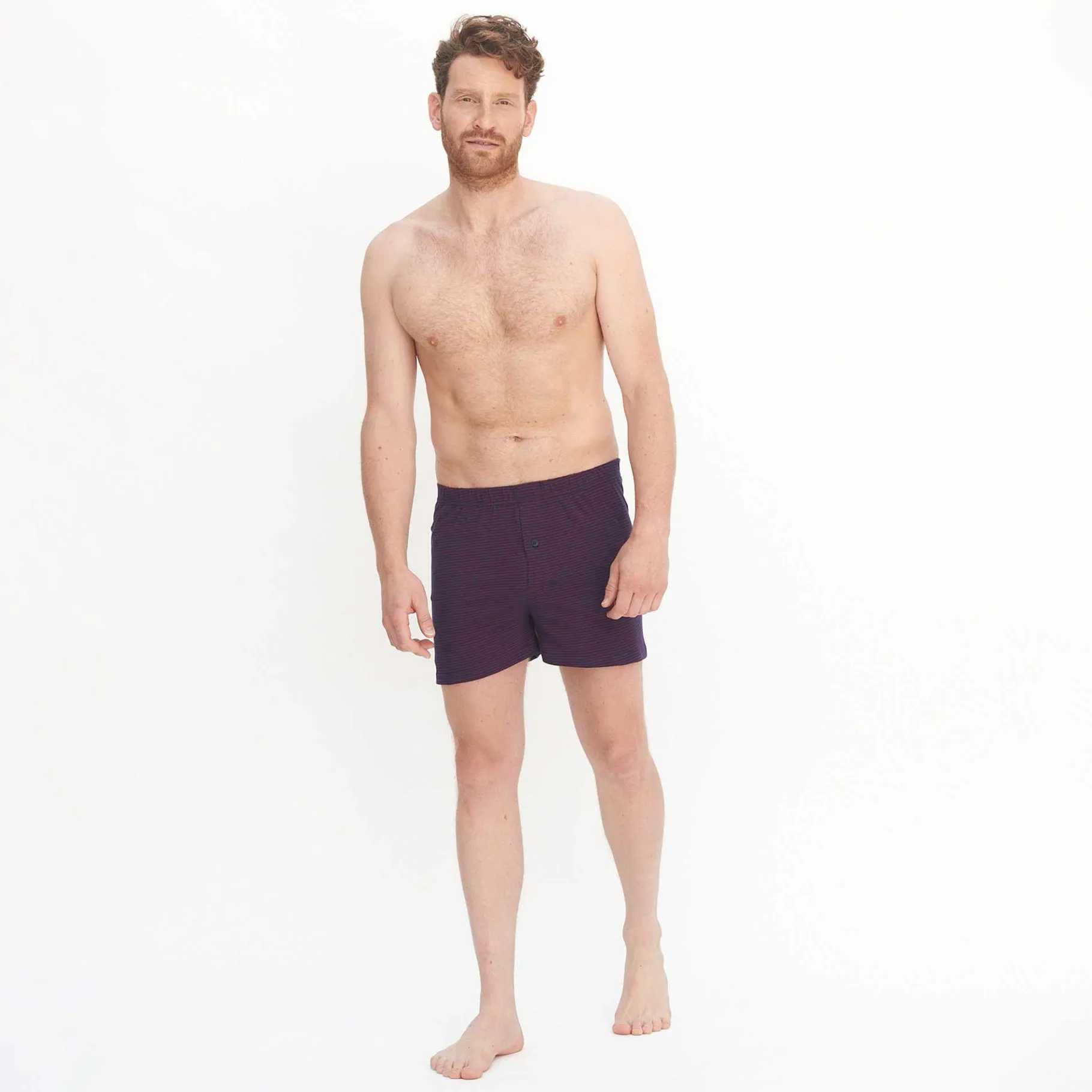 LIVING CRAFTS Ben | Boxershorts, Set Van 2 Donker Marineblauw/Robijn Hot