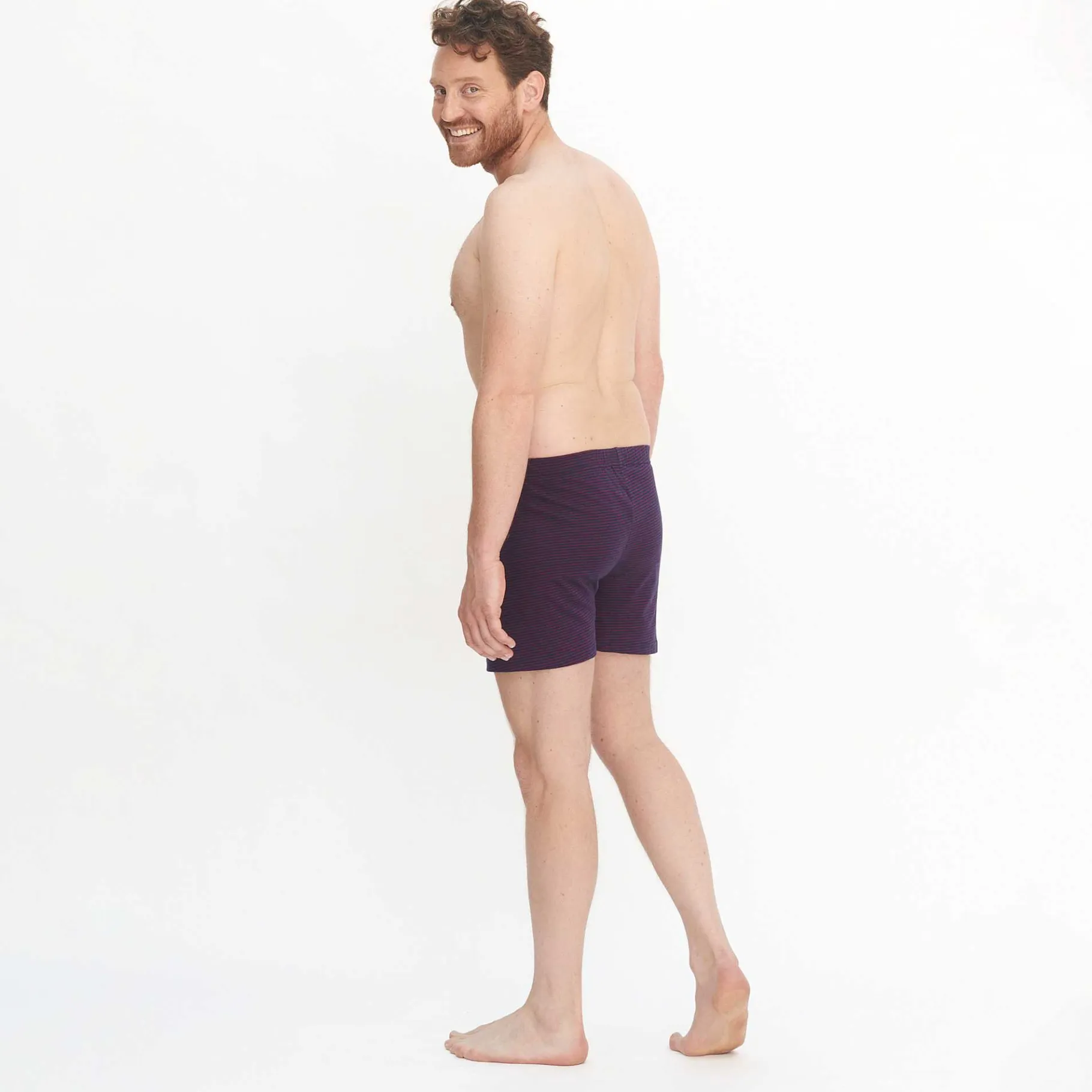 LIVING CRAFTS Ben | Boxershorts, Set Van 2 Donker Marineblauw/Robijn Hot