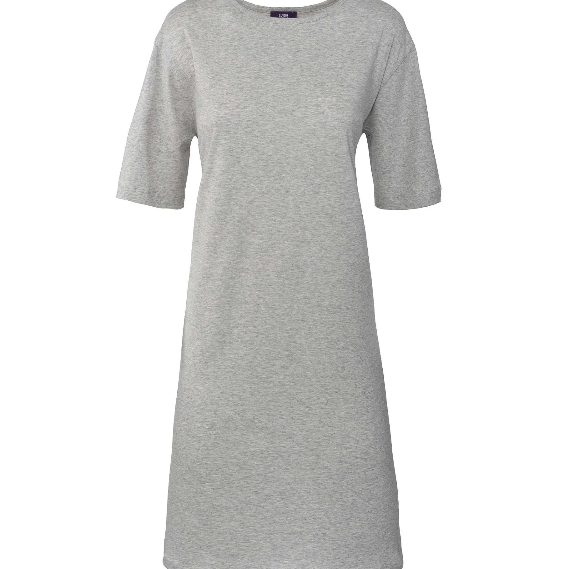 LIVING CRAFTS Berit | Nachthemd Grijs Gemeleerd Fashion