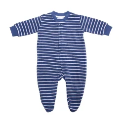 LIVING CRAFTS Bij | Pyjama Denimblauw/Wit Gestreept Discount