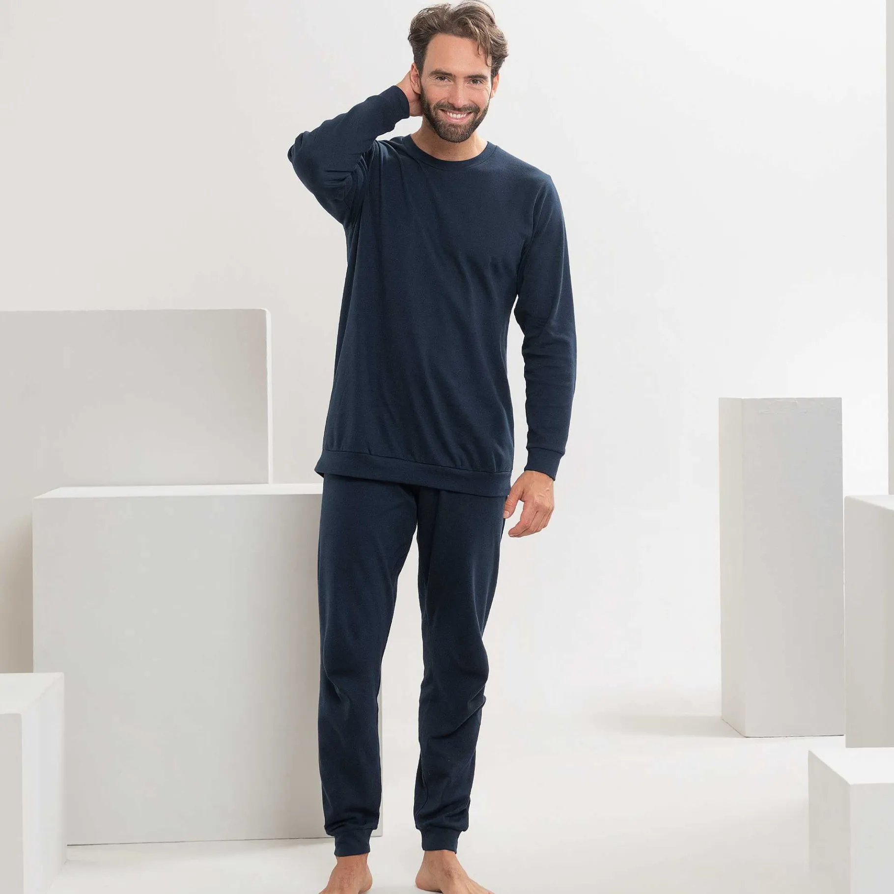 LIVING CRAFTS Bob | Pyjama Donker Marine Store