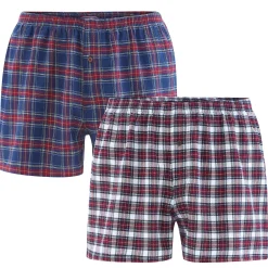 LIVING CRAFTS Boris | Boxershorts, Set Van 2 Schotse Ruit Cheap
