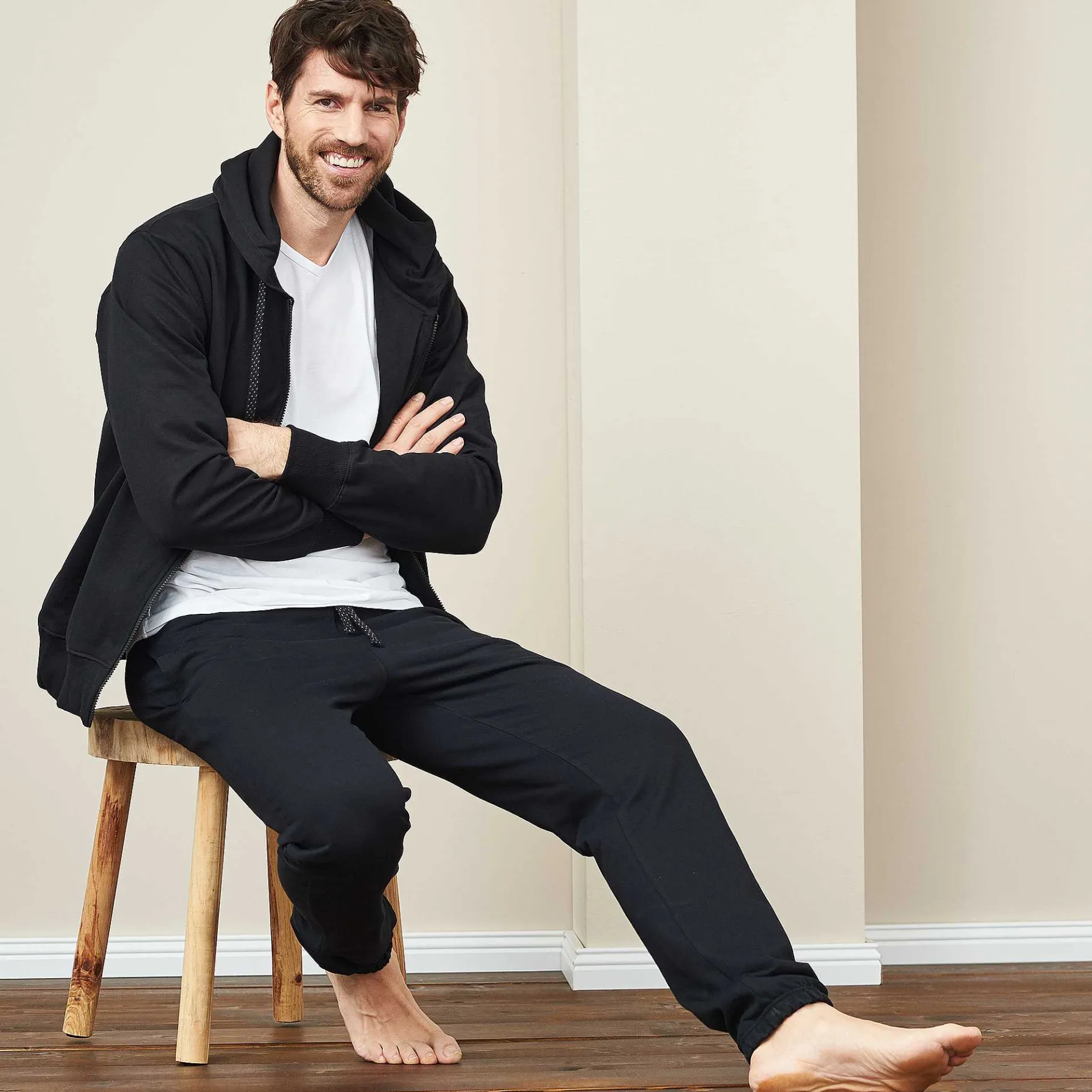 LIVING CRAFTS Calvijn | Joggingbroek Zwart Hot