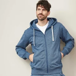 LIVING CRAFTS Cameron | Hoodie-Jasje Wolkenblauw Melange Discount