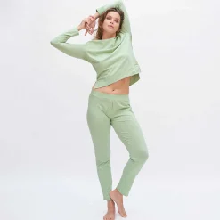 LIVING CRAFTS Carol | Slaapbroek Mistig Groen Best