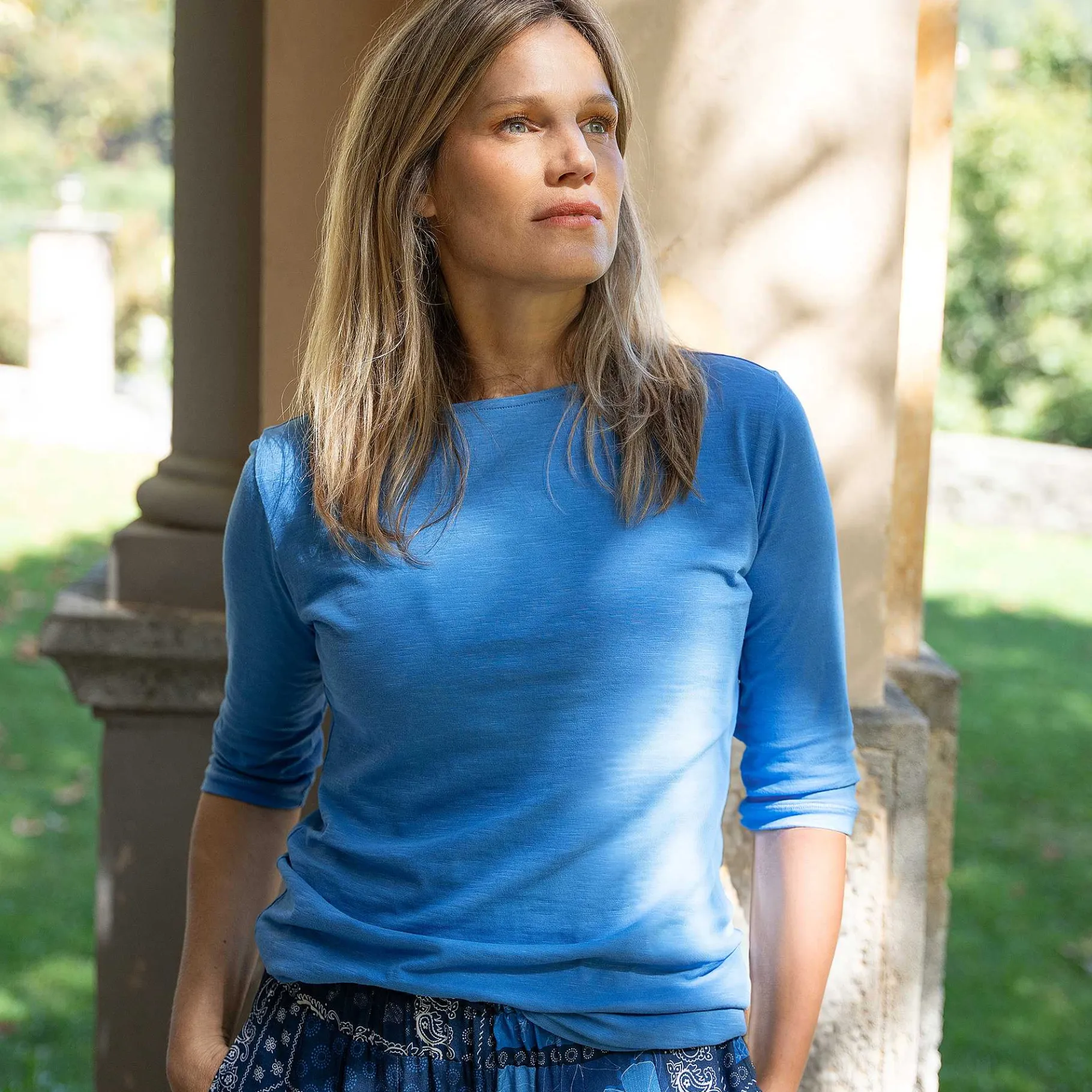 LIVING CRAFTS Chlopea | Shirt Azuur Blauw Clearance