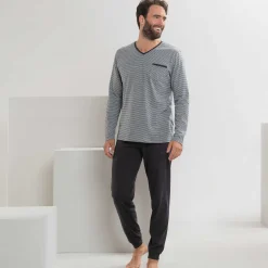 LIVING CRAFTS Colin | Pyjama Steengrijs/Anthra Melange Cheap