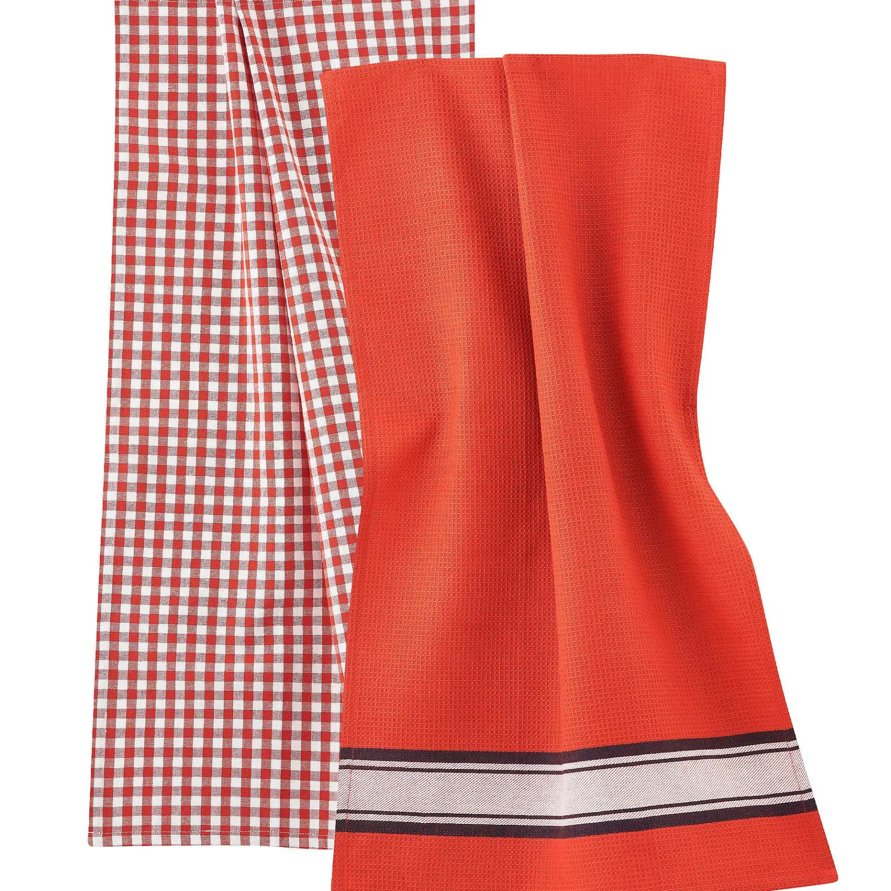 LIVING CRAFTS Delhi | Theedoeken, Set Van 2 Rode Klei Best