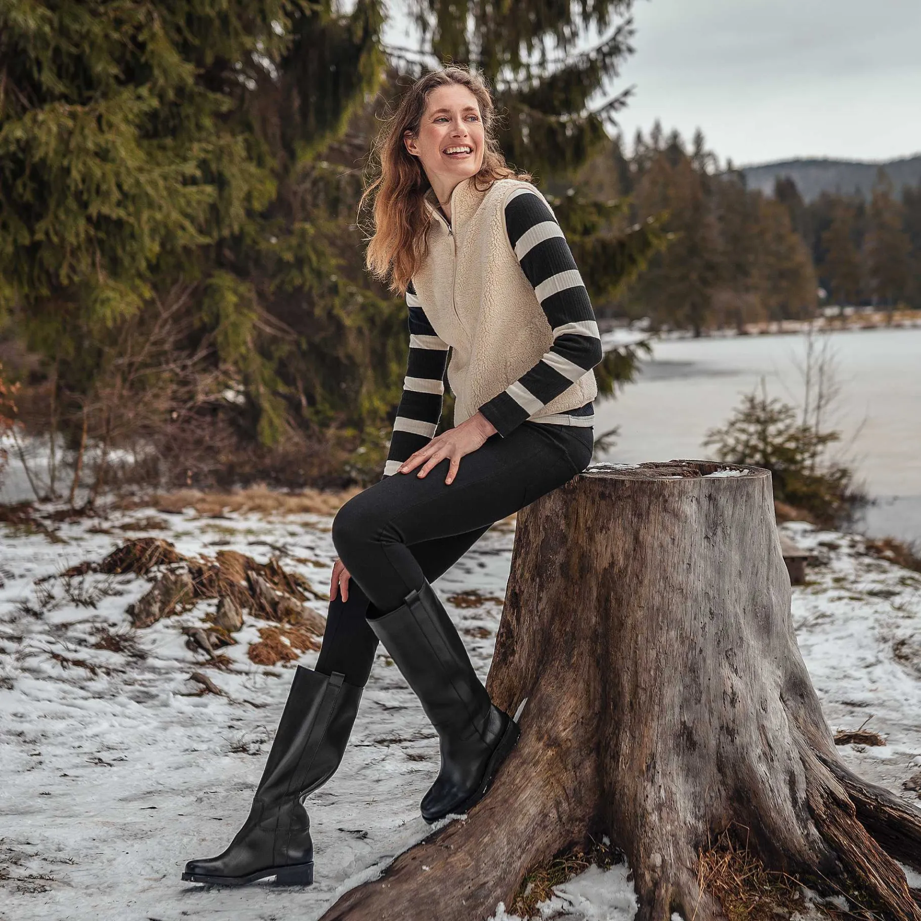 LIVING CRAFTS Denise | Tregging Zwart Sale