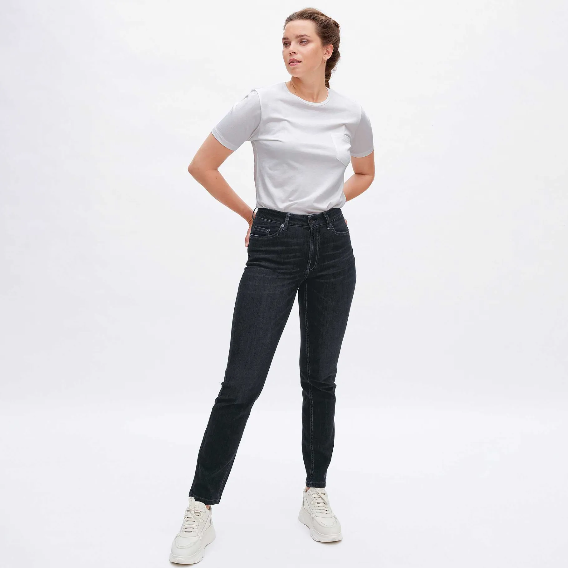 LIVING CRAFTS Donna | Jeans Zwart Gewassen Online