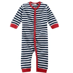 LIVING CRAFTS Emoe | Pyjama Zonder Voeten Marine/Wit New