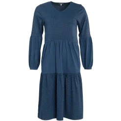 LIVING CRAFTS Filippa | Jurk Indigo-Patch Best Sale