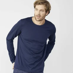 LIVING CRAFTS Frank | Tshirt Met Lange Mouwen Marine Sale