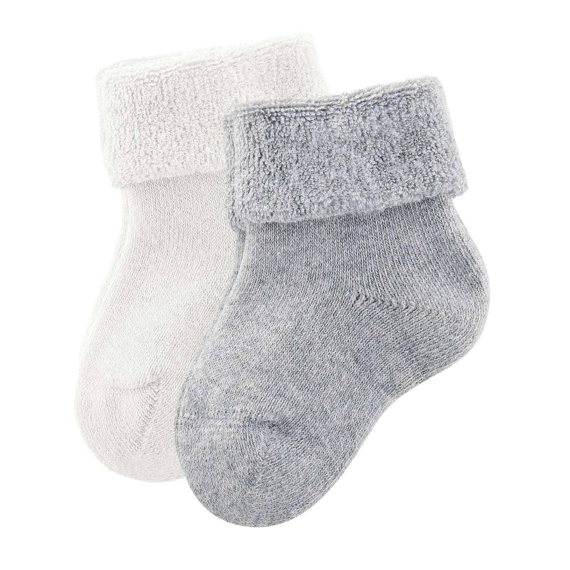 LIVING CRAFTS Gekko | Pluche Sokken, Set Van 2 Grijs Gemeleerd/Gebroken Wit Online