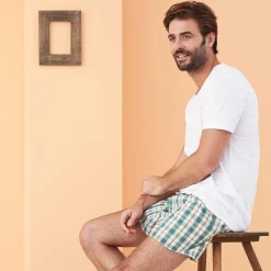 LIVING CRAFTS Gregor | Boxershorts, Set Van 2 Salvia/Natuurlijk Best Sale