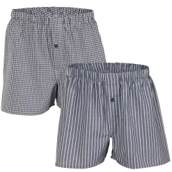 LIVING CRAFTS Gregor | Boxershorts, Set Van 2 Antraciet Flash Sale