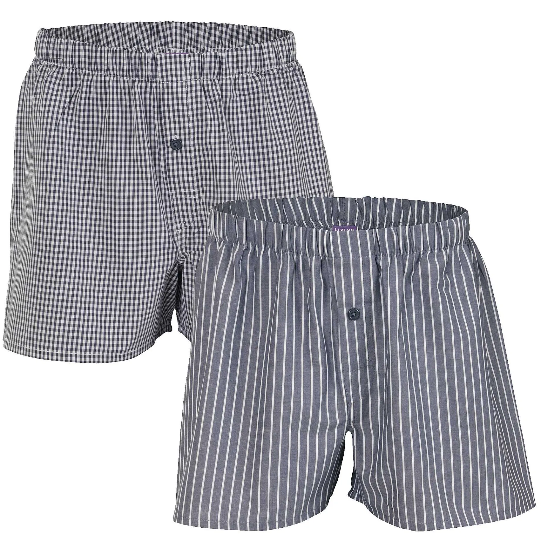 LIVING CRAFTS Gregor | Boxershorts, Set Van 2 Antraciet Flash Sale