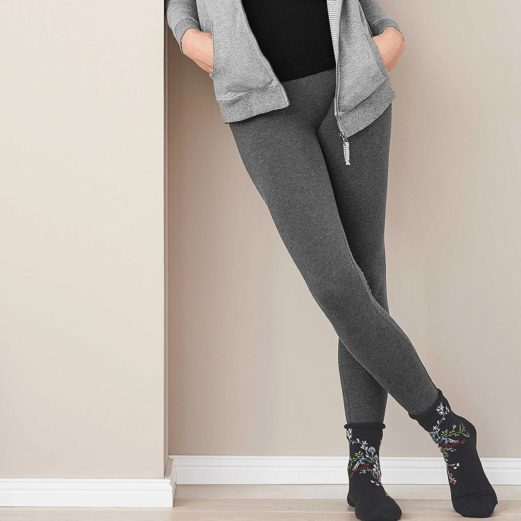 LIVING CRAFTS Hallo | Leggings Grafiet Melange Best