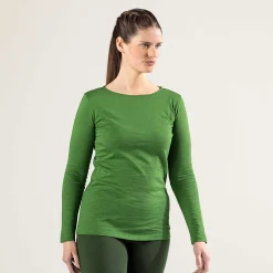 LIVING CRAFTS Hilla | Tshirt Met Lange Mouwen Donker Mos New