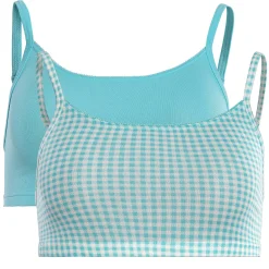 LIVING CRAFTS Ilenia | Bustier, Set Van 2 Vichy-Lagune Clearance