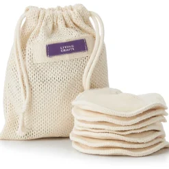 LIVING CRAFTS Indie | Make-Upverwijderingspads, Set Van 7 Natuurlijk Hot