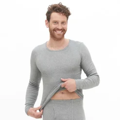 LIVING CRAFTS Johan | Tshirt Met Lange Mouwen Grijs Gemeleerd Shop