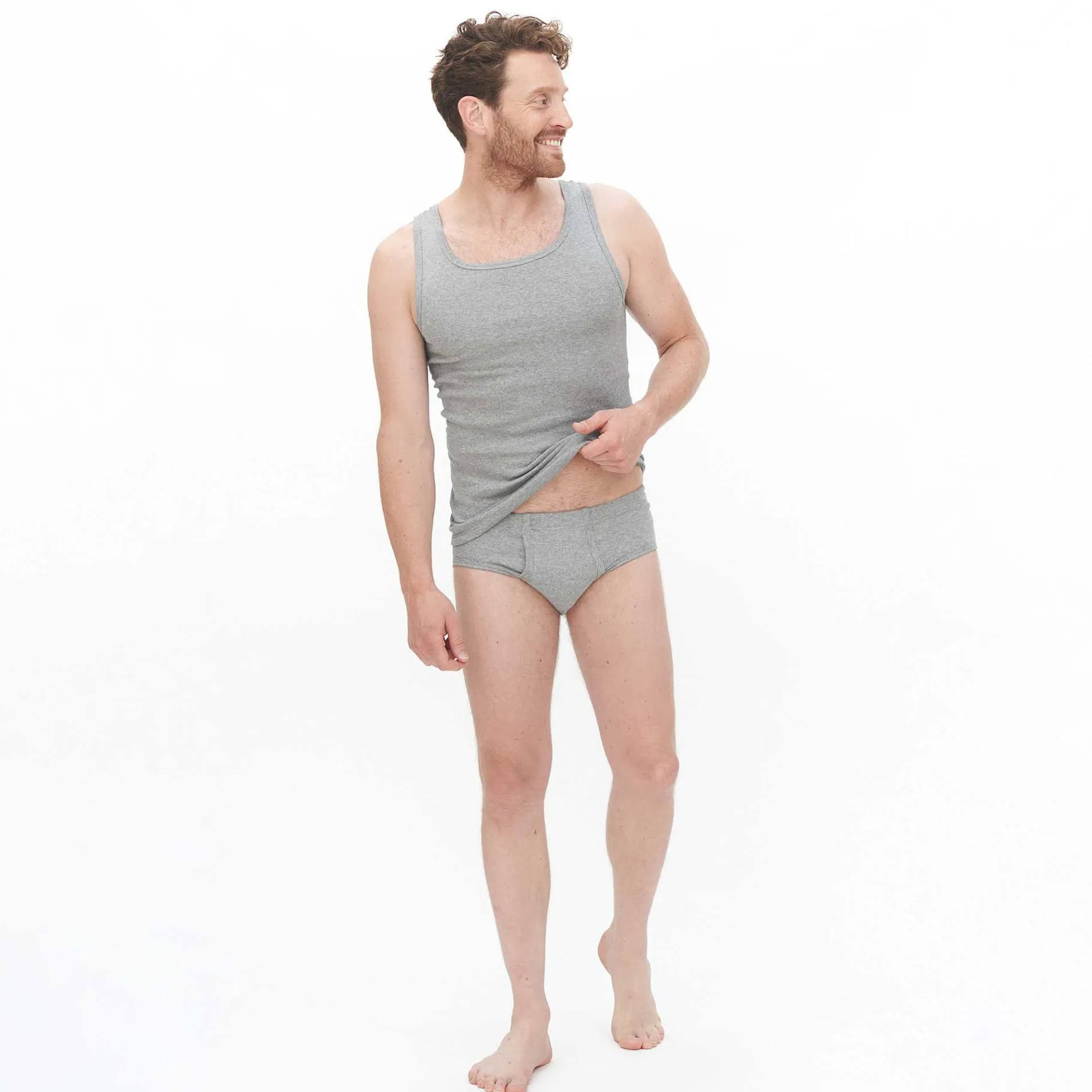 LIVING CRAFTS Julius | Open Vliegslip Grijs Gemeleerd New