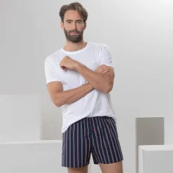 LIVING CRAFTS Kees | Boxershorts, Set Van 2 Marine/Natuurlijk Cheap