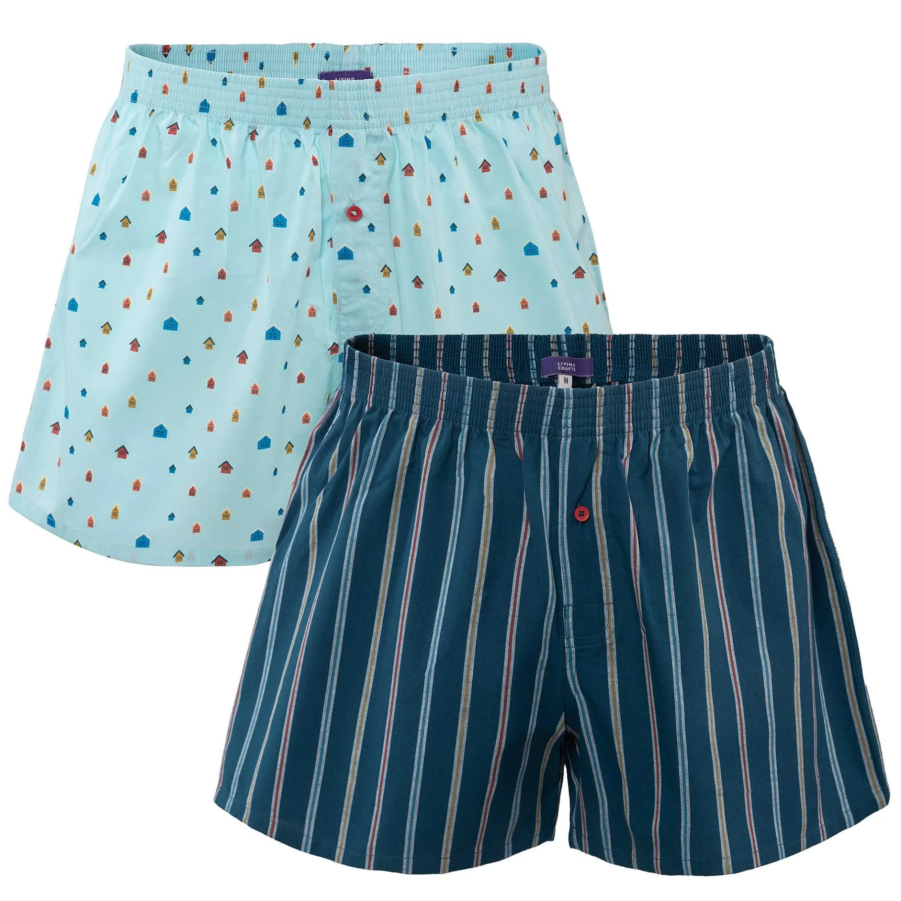 LIVING CRAFTS Kees | Boxershorts, Set Van 2 Noordse Fjord Discount