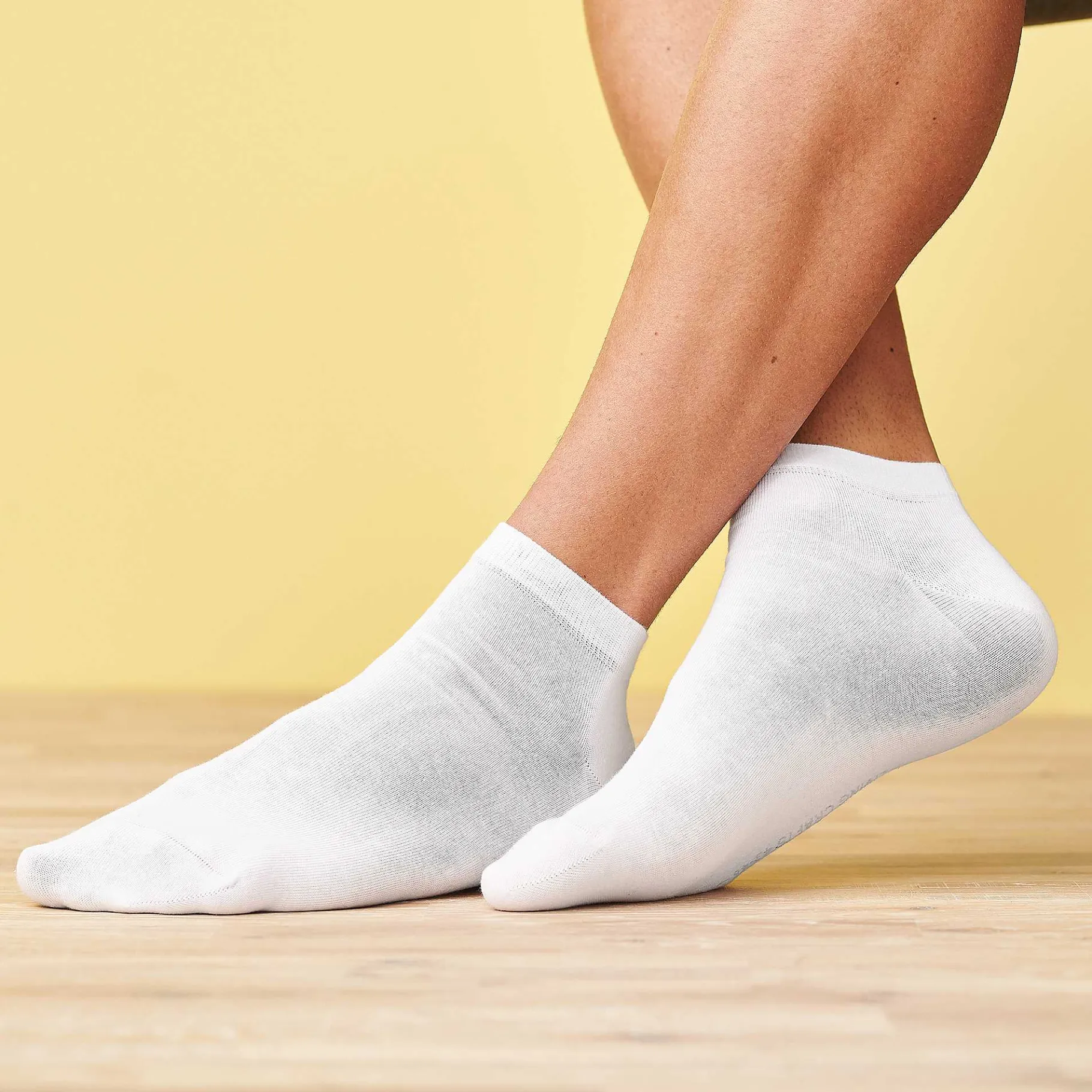 LIVING CRAFTS Kort | Sneakersokken, Set Van 2 Wit Online