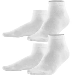 LIVING CRAFTS Kort | Sneakersokken, Set Van 2 Wit Online