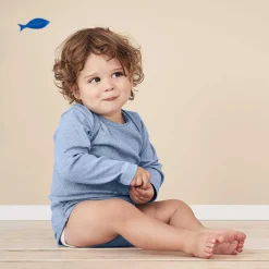 LIVING CRAFTS Kruidig | Lichaam Met Lange Mouwen Blauw Gemeleerd Fashion
