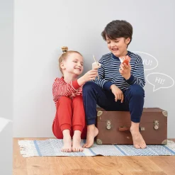 LIVING CRAFTS Levende Ambachten | Pyjama Wit/Rood Gestreept Online