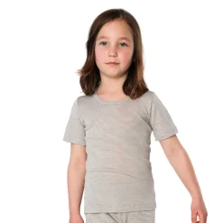 LIVING CRAFTS Levende Ambachten | Shirt Met Korte Mouwen Grijs/Natuurlijk Gestreept Discount