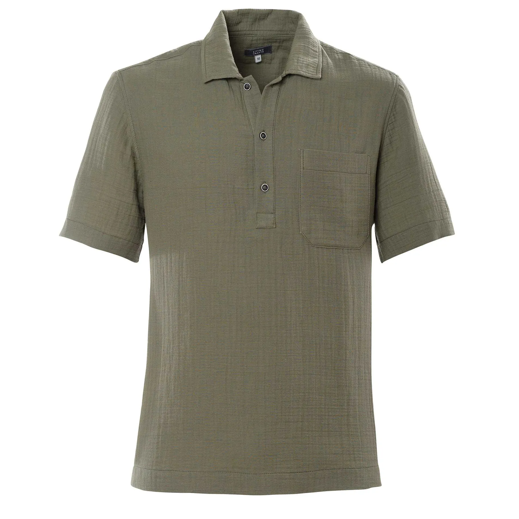 LIVING CRAFTS Miquel | Poloshirt Licht Kaki Best