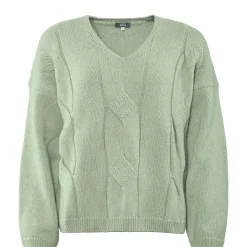 LIVING CRAFTS Neele | Trui Mistig Groen Fashion