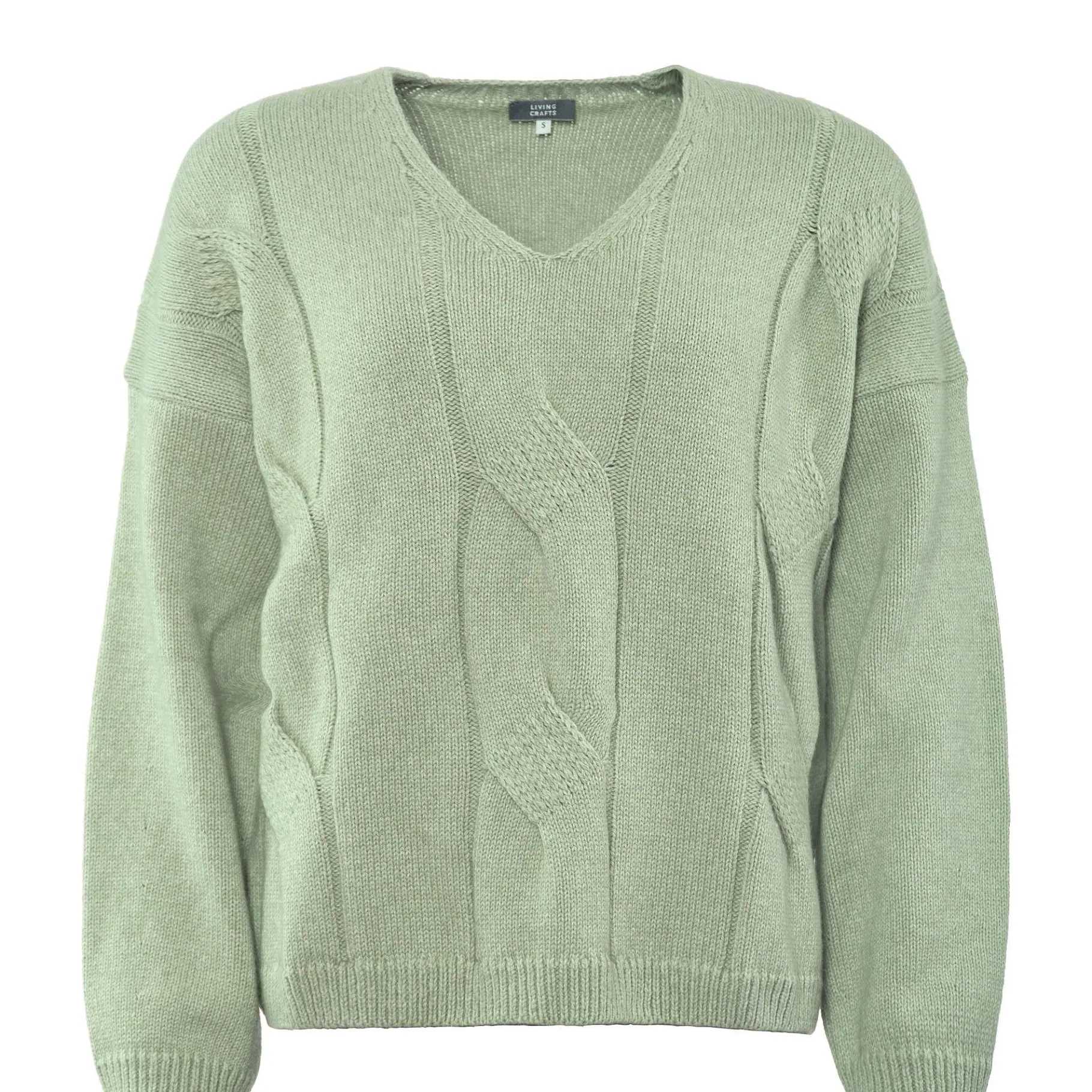 LIVING CRAFTS Neele | Trui Mistig Groen Fashion