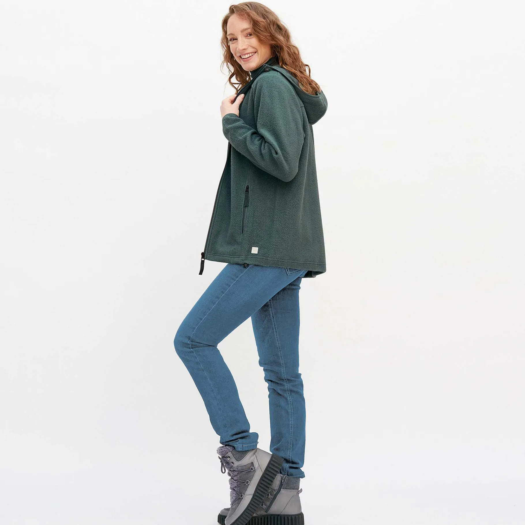 LIVING CRAFTS Neyla | Fleecejack Zilveren Den Best Sale