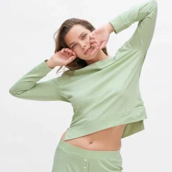 LIVING CRAFTS Nicci | Slaapshirt Mistig Groen Cheap