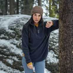 LIVING CRAFTS Nikita | Fleece-Troyer Inktblauw Shop
