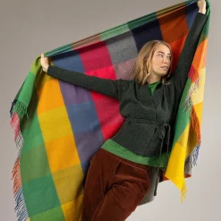 LIVING CRAFTS Noorderlicht | Deken Veelkleurig Discount