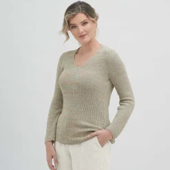LIVING CRAFTS Olena | Trui Lagune/Abrikoos Online