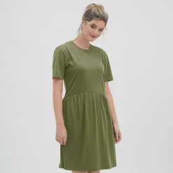 LIVING CRAFTS Onika | Jurk Olijf Best Sale