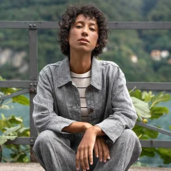 LIVING CRAFTS Ophelia | Linnen Broek Zout En Peper Cheap