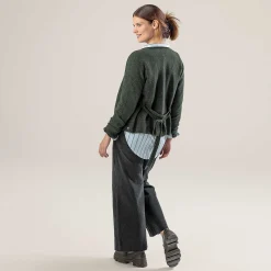 LIVING CRAFTS Pacita | Kimono-Jasje Donker Olijfgroen Hot