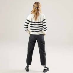 LIVING CRAFTS Paloma | Trui Zwart/Creme Fashion