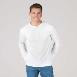 LIVING CRAFTS Paolo | Henley-Shirt Ecru Sale