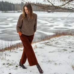 LIVING CRAFTS Parselina | Broek Kersen Mahonie Fashion